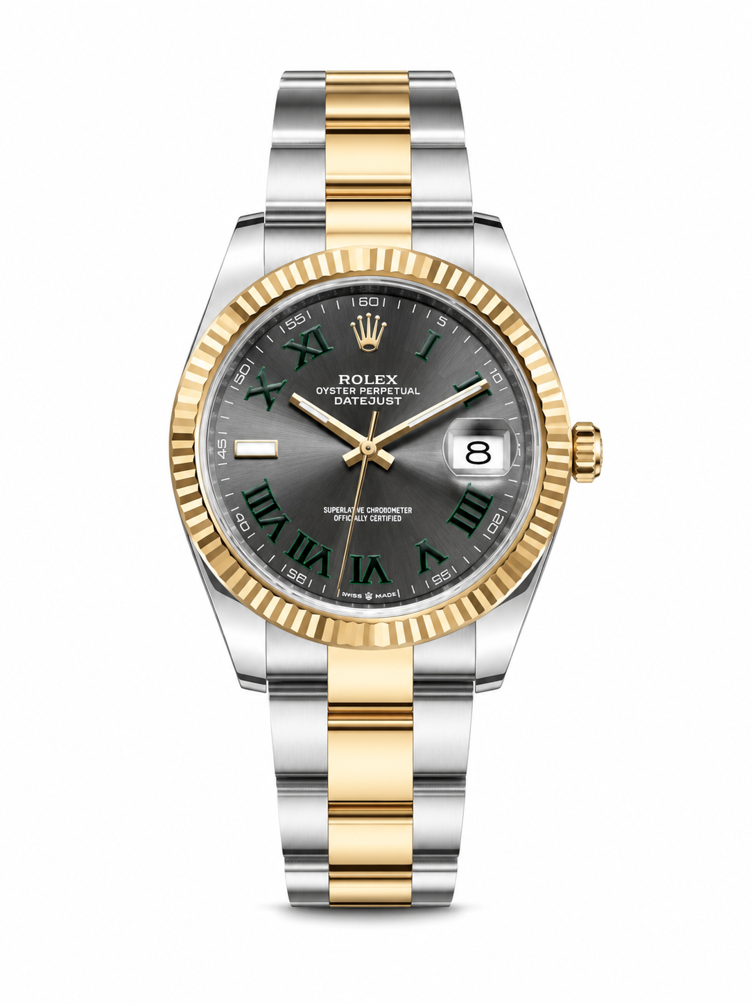 Rolex Datejust 41 “Wimbledon” 126333 Two-Tone Slate Dial