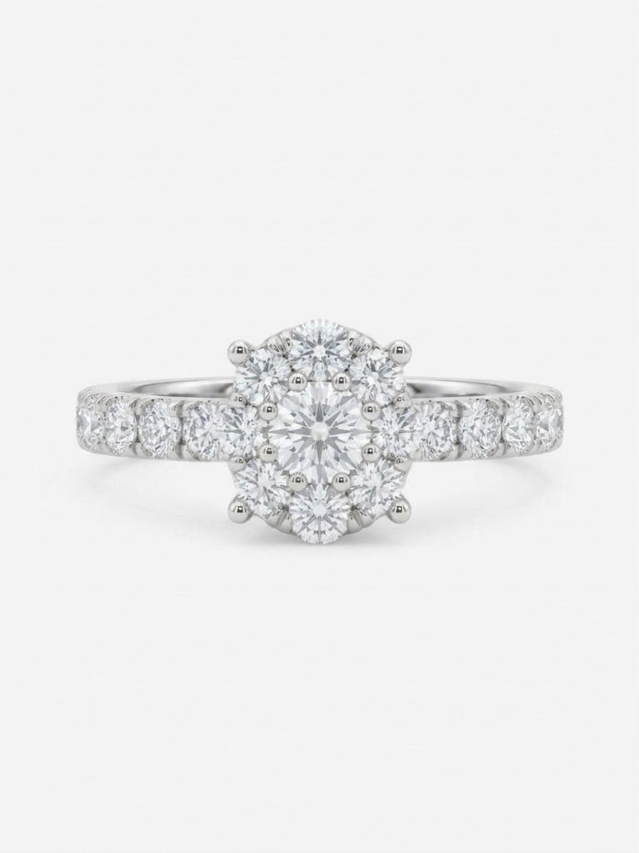 2.15 CTW 14K Natural Diamond VS/G Engagement Ring