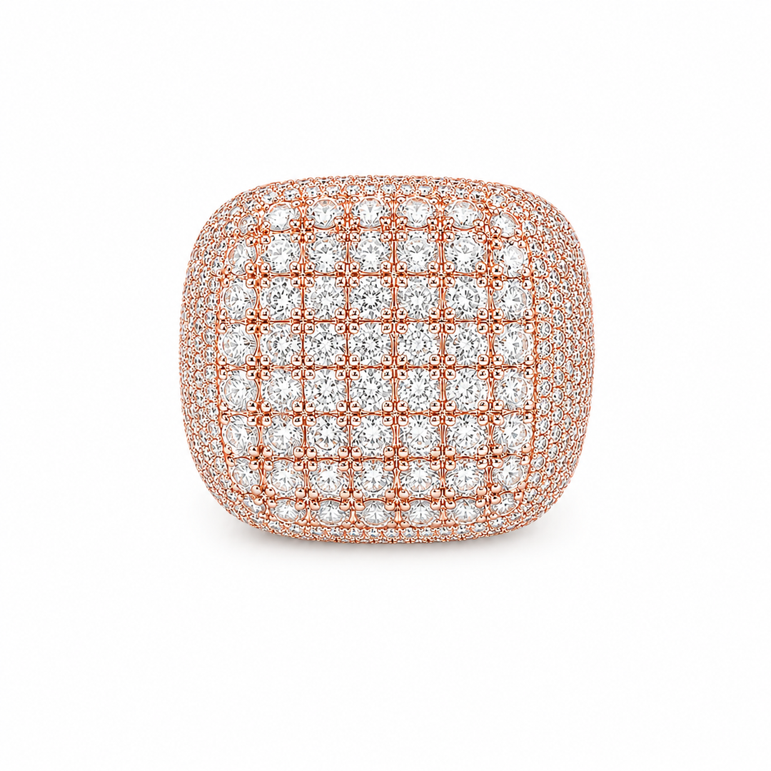 14K Lab Diamond Cushion Ring – 6.18 CTW VVS/D